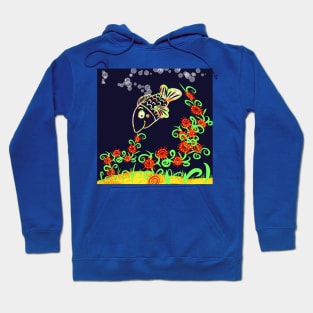 Blooming in fish life Hoodie